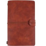 Carnet de notes - dq france - cuir pu - rechargeable - marron