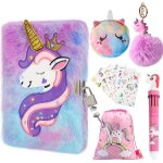 Carnet secret licorne - woodours - peluche - a5 - multicolore - cadeau filles 6 +