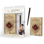 Carnet et stylo baguette - pyramid - harry potter - format a5 - compact - polyvalent