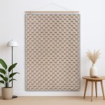 Carpetsale24 tapis 160x230 cm beige design � carreaux boucl� style scandinave moderne pour salon coin ...