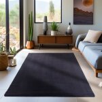 Carpetsale24 tapis salon 80x250 cm noir uni moderne et moelleux à poil court avec sous - couche antidérapante ... Carpetsale24 tapis salon 80x250 cm noir uni moderne et moelleux à poil court avec sous - couche antidérapante ...