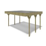 Carport abri de voiture 606x503 m - 30 m2 - couverture pvc - car5pvctr Carport abri de voiture 606x503 m - 30 m2 - couverture pvc - car5pvctr