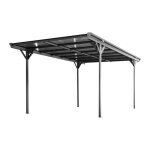Carport aluminium et polycarbonate 15m le born
