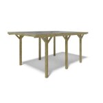 Carport abri de voiture 304x512 m - 1556 m2 - couverture pvc - car10pvctr