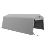 Carport - outsunny - 618x330x240cm - pe - gris