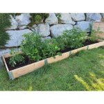 Carr� potager en bois naturel 2640 x 600 mm -
