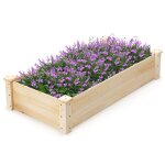 Carré potager rectangulaire - relax4life - bac de plantation en bois sans fond - pour fleurs légumes ... Carré potager rectangulaire - relax4life - bac de plantation en bois sans fond - pour fleurs légumes ...