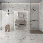 Carrelage sol blanc brillant poli l. 120 x l. 60 cm luanda