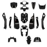 Carrosserie / carenage scooter tunr kit sym fiddle 3 50 / 125 2014 - >2020 noir brillant (pein