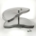 Carrousel pour armoire d?angle demi - cercle ferrure pivotante 900mm 1 / 2 - fond circulaire pour armoire ...