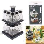 Carrousel à épices rotatif pour 16 pots 2 étages Carrousel à épices rotatif pour 16 pots 2 étages