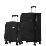 Carryon air set de 2 valises souples - noir valise extensible bagage a main avec grande