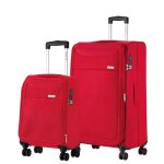 Carryon air set de 2 valises souples - rouge valise extensible bagage a main avec grande