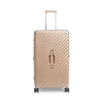 Carryon trunk valise grande rigide 126 litres - valise extenisble 79cm - beige