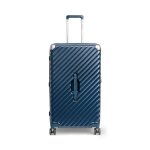 Carryon trunk valise grande rigide 126 litres - valise extenisble 79cm - bleu