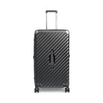 Carryon trunk valise grande rigide 126 litres - valise extenisble 79cm - noir