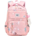 Cartable filles primaire - kawaii - rose - nylon impermable - 2 tailles yyv