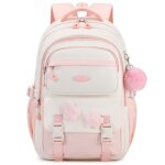 Cartable fille primaire sac  dos pour enfant cm1 cm2 sac ecole collge avec pendentif pompon sac dcole ...