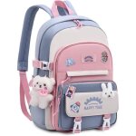 Cartable fille primaire sac a dos fille sacs scolaires lger impermable en nylon avec pendentif pour ...