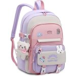 Cartable fille primaire sac a dos fille sacs scolaires lger impermable en nylon avec pendentif pour enfants ...