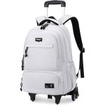 Cartable garçons collège sac à dos à roulettes pour adolescents et hommes sac décole en nylon de 35 litresblan ... Cartable garçons collège sac à dos à roulettes pour adolescents et hommes sac décole en nylon de 35 litresblan ...