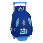 Cartable  roulettes - real zaragoza - 705 - bleu - bleu clair - enfant