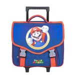 Cartable à roulettes super mario 41cm 2 compartiments bleu Cartable à roulettes super mario 41cm 2 compartiments bleu