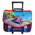 Cartable à roulettes super mario kart 41cm 2 compartiments Cartable à roulettes super mario kart 41cm 2 compartiments