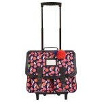 Cartable  roulettes - tanns - sofia - rose - 41cm - enfant - primaire