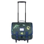 Cartable scolaire - tanns - timothée - kaki - 41cm - trolley garçon - phosphorescent Cartable scolaire - tanns - timothée - kaki - 41cm - trolley garçon - phosphorescent