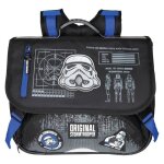 Cartable - star wars - stormtrooper - 38cm - 2 compartiments - polyester