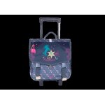 Cartable � roulettes - stalla bianca - stella bianca western - 38 cm - 2 compartiments - fille