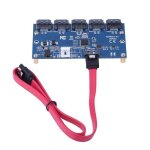Carte adaptateur sata sata riser card hub 5 multiplie de ports sata pour windows 7 / xp / vista / 8 / ...