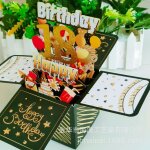 Carte danniversaire 18 ans carte de v?ux pop - up 18 ans pour femme carte de v?ux pop - up 3d avec note ...