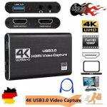 Carte de capture de jeu vido hdmi 4k 1080p enregistreur vido usb carte de capture vido de label