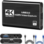 Carte de capture vido - non spcifi - 4k - usb 3. 0 - 1080p 60fps - compatible avec nintendo switch ...