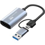 Carte de capture vido hdmi vers usb / type - c 1080p pour le streaming lenseignement la vidoconfrence ...