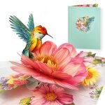 Carte danniversaire 20x15cm v?ux joyeux anniversaire remerciement chaleureux carte 3d enveloppe carte ...