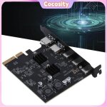 Carte dextension usb3. 2 gen2 taux de transfert de 10 gbit / s 2 type a carte dadaptateur pcie 4x de ...