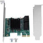 Carte dextension sata 3. 0 - adaptateur pcie vers sata 3. 0  4 ports 6g - duo - modle sa3004