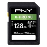 Carte m�moire sd - pny - p - sd128v90300xpro9 - ge - 128gb - 300 mo / s - classe 10 u3 v90