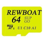 Carte mmoire flash rewboat 64 go + adaptateur vitesse de lecture jusqu? 90mo / s c10 u1 ush - i sdxc ...