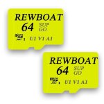 Carte mémoire flash rewboat 64 go + adaptateur vitesse de lecture jusqu?à 98mo / s c10 u1 ush - i sdxc ... Carte mémoire flash rewboat 64 go + adaptateur vitesse de lecture jusqu?à 98mo / s c10 u1 ush - i sdxc ...