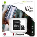 Carte mmoire kingston canvas select plus 128gb class 10 - adaptateur inclus