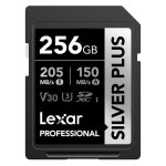 Lexar carte sd silver plus uhs - 1 256go v30 r205 / w150