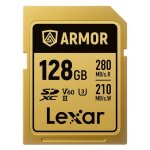 Carte mmoire lexar carte sdxc pro gold series armor uhs - ii 128go ip68 r280 / w210