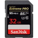 Carte mmoire sdhc sandisk extreme pro 32 go jusqu 95 mo - s uhs - i classe 10 u3 v30