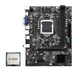 Carte m�re de bureau - karriter - b75m - cpu i3 - 3220 - lga 1155 - usb 3. 0 - sata 3. 0 - ddr3 1600 ...
