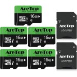 Carte micro sd 16golot de 5 carte memoire uhs - itf micro sdhc classe 10u1avec adaptateur pour tablette ...