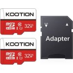 Carte micro sd 32 go lot de 2 carte m�moire uhs - i vitesse jusqu� 85 m / stf micro sdhct - flash classe ...